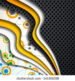 multi layered abstract medical background with the theme of DNA