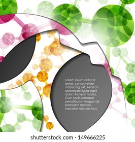 multi layered abstract medical background with the theme of DNA