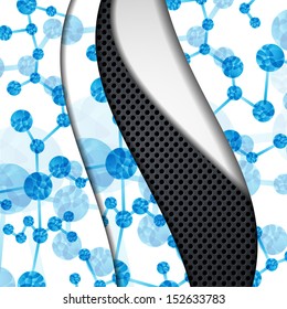multi layered abstract medical background with the theme of DNA