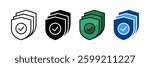 Multi Layered Defense Icon Set Multiple Style Collection