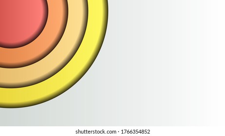 Mehrschichtige 3D-Paperschnitt-Farb-Vektorhintergrund-Design-Effekt. Abstraktes Topographie-Konzept oder glattes Origami-Formpapier und fließende flüssige Textur. Kunstillustration für Website-Vorlage