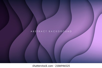 papel ondulado morado multicolor con fondo de capas de solapamiento. vector eps10