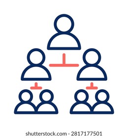 Multi Level Marketing Icon Element for Design