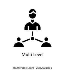 Multi Level vector solid  Design illustration. Symbol on White background EPS 10 File 