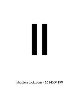Multi media button icon template. Glyph vector illustration 