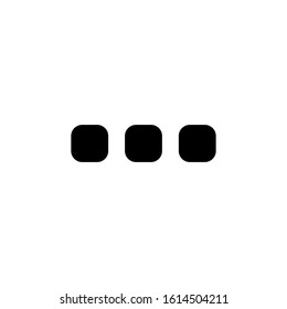 Multi media button icon template. Glyph vector illustration 