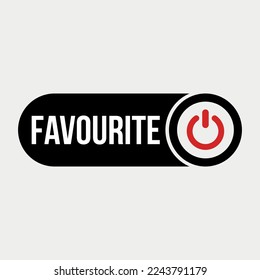 Multi media Favourite Button Vector illustration