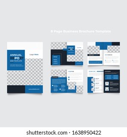 multi page business brochure design template, this brochure have 8 page individual layout designs flyer brochure leaflet design. Creative Brochure layout 2025