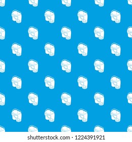 Multi pocket jeans pattern vector seamless blue repeat for any use