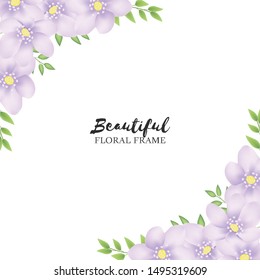 Multi purpose beautiful floral frame for universal greeting card