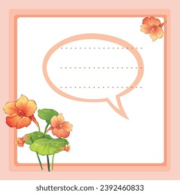 Multi purpose flower patterned card
