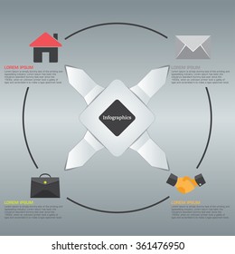 Multi Purpose Infographics banner for layout, web design, diagram, options, strategy 
