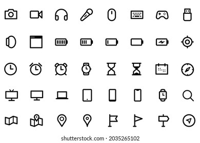 Multi Purpose Thin line Icon Set