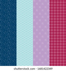 MEHRERE WIEDERHOLZKOORDS GEO TEXTURES PATTERN SET CRAFT