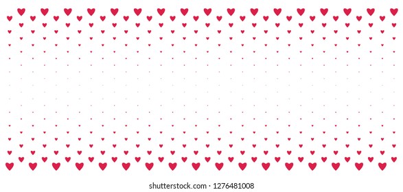 multi scale gradient heart pattern on white background