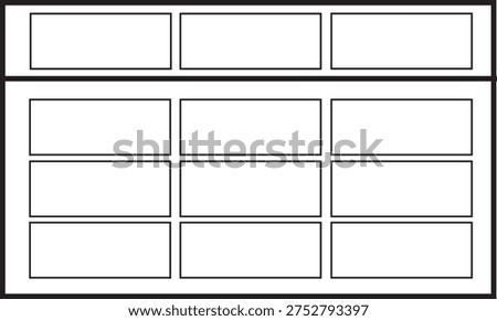 Multi section content grid template for corporate websites business directories and service listing platforms