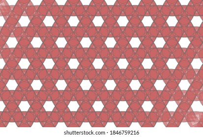 Múltiples formas intrincadas de patrón geométrico con repetición 