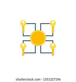 Multi Signature Icon. Multi Signature Vector Flat Icon Isolated on White Background.