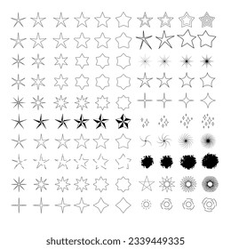 multi star pack Creative resources for design. handmade star