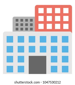 
A multi storey city building concept of head quarter 
