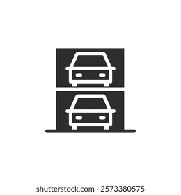 Multi Storey Parking icon web design in vector