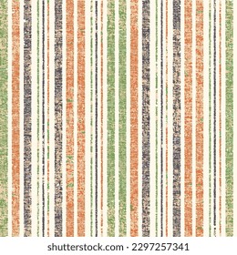 Multi Stripe texture pattern. Abstract green, orange, gray color texture background.Vertical irregular size multi-colored stripes Vector. Textile geometrical stripe texture background pattern.