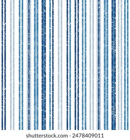 Multi Stripe texture pattern.  Abstract indigo blue Vertical irregular size multi-colored texture background. vector Textile geometrical stripe texture patterns.