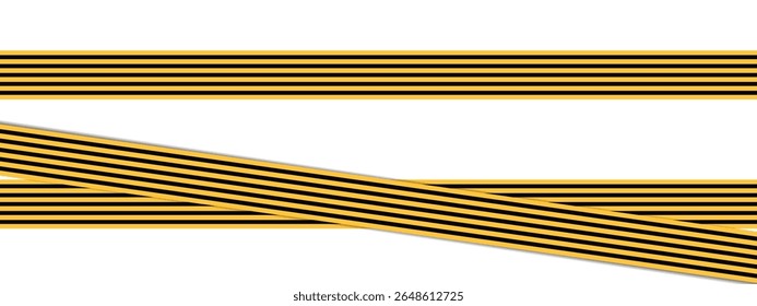 Multi striped tape vector illustration for safety barriers, decorative borders, or industrial backgrounds, featuring numerous parallel lines for graphic element