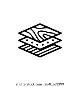Multi surface floor vector icon