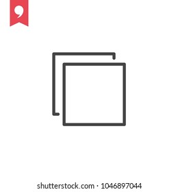 Multi Tab vector icon