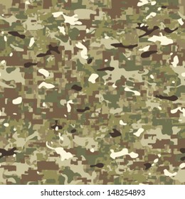 Multi Terrain Camouflage Seamless Background Pattern