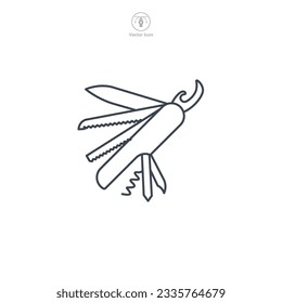 Multi tool icon symbol vector illustration isolated on white background