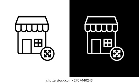 Diseño de conjunto de iconos blancos de contorno de unidades múltiples