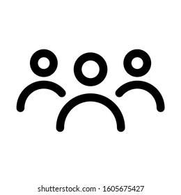 multi user modern style vector icon for ux ui design