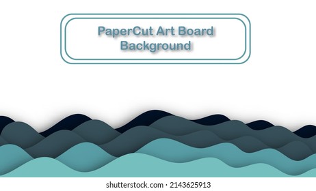 multi wave flat layer overlap with pop-up message like the ark board