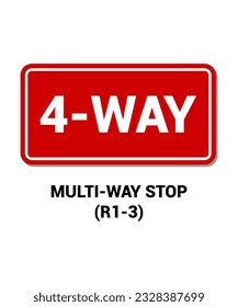 MULTI WAY STOP , Firmas reglamentarias con descripción