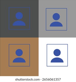 Diseño de icono de perfil multifondo para empresas
