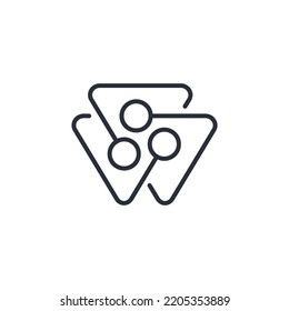 Multichannel digitales elektronisches Kontaktsystem. Professionelle Managementtechnologie. Vektorsommersymbol einzeln auf weißem Hintergrund.