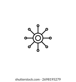 Mehrkanaliges Symbol, flaches Vektordesign.