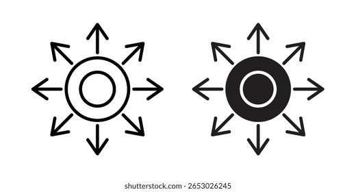 Multichannel-Symbol Logo Design Vektor Vorlage Illustration