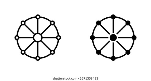 Mehrkanalsymbol Einfache Vektorgrafik für Grafik- und Webdesign.