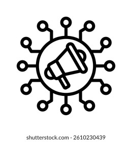 Multichannel Line Vector Illustration On White Background.
