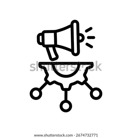 Multichannel Marketing Icon Outline Vector Illustration