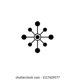 Multichannel marketing icon. Marketing vector icon. Teamwork for your web site design or mobile app, graphic design, UI. EPS10. Vector illustration