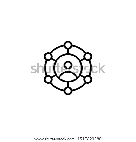 Multichannel marketing icon. Marketing vector icon. Teamwork for your web site design or mobile app, graphic design, UI. EPS10. Vector illustration