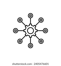 Mehrkanalmarketing, Vektorgrafik-Symbol