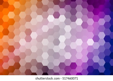 multicilor color fantasy hexagon background. mosaic. vector illustration. for design, presentation, cover, wallpaper, banner
