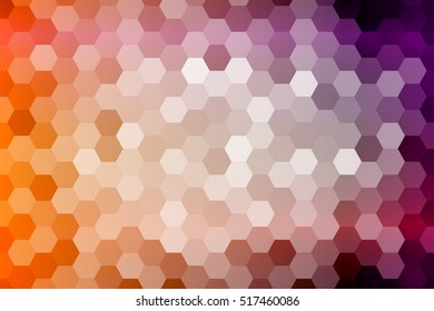 multicilor color fantasy hexagon background. mosaic. vector illustration. for design, presentation, cover, wallpaper, banner