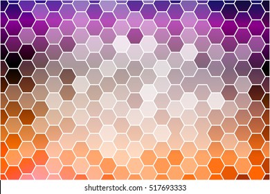 multicilor color fantasy hexagon background. mosaic. vector illustration. for design, presentation, cover, wallpaper, banner