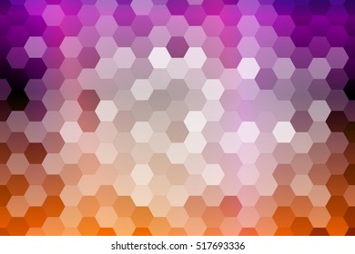 multicilor color fantasy hexagon background. mosaic. vector illustration. for design, presentation, cover, wallpaper, banner